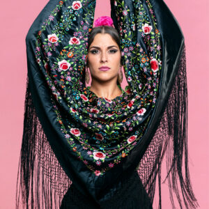 Black Kashmiri Shawl